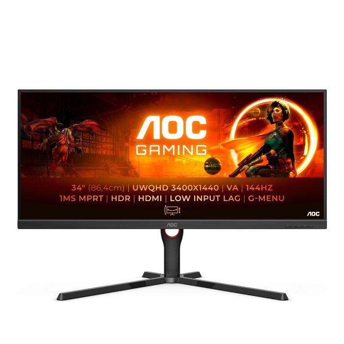 AOC G2 Q27G2E/BK 68.6 cm 27IN 2560 x 1440 pixels Quad HD Black, Red